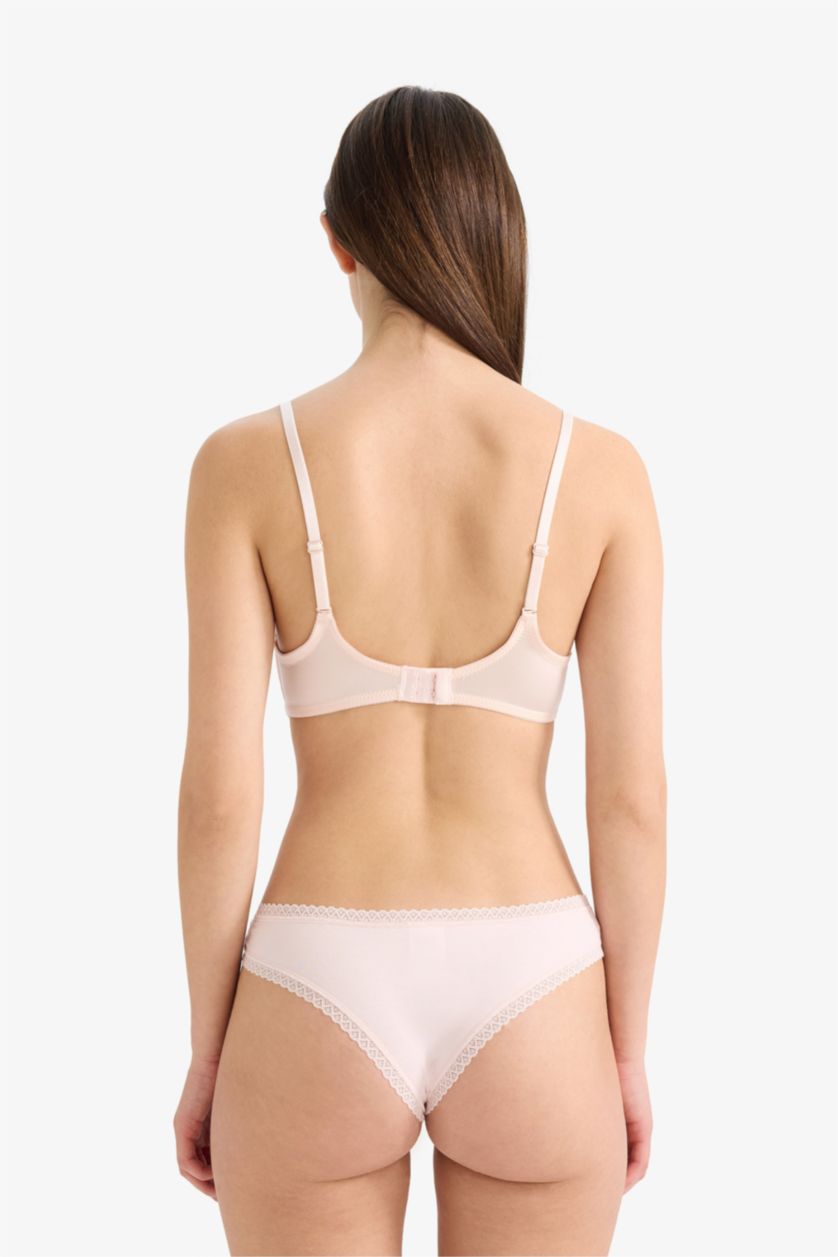 حريمي ميلانج رمادي كلوت برازيلي دانتيل- 3 قطع