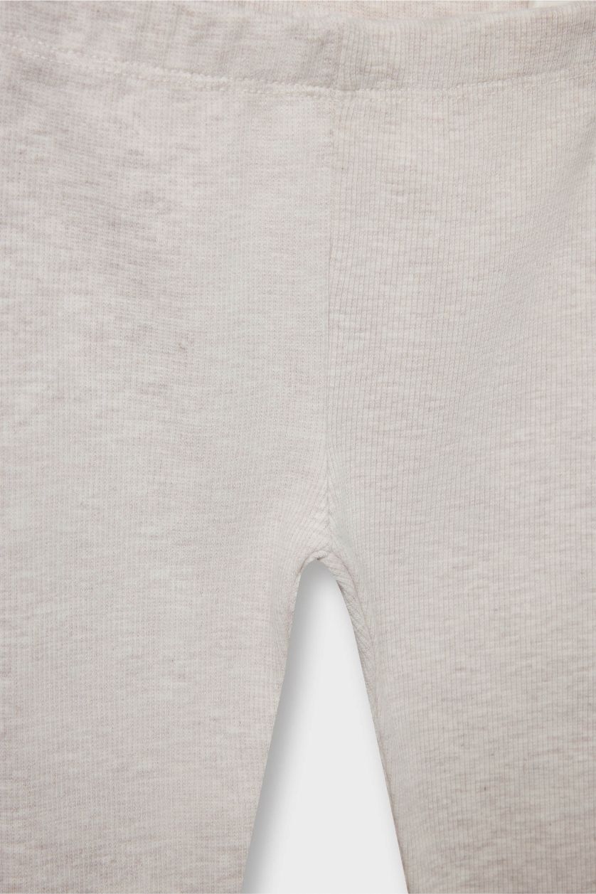 BABY GIRL Neon Pink Melange Banby Girl Ribbed Camisole 2 Piece Leggings