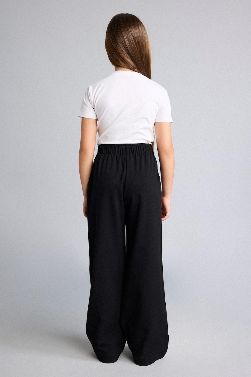 Girls & Teens Black Girl Wide Leg Trousers