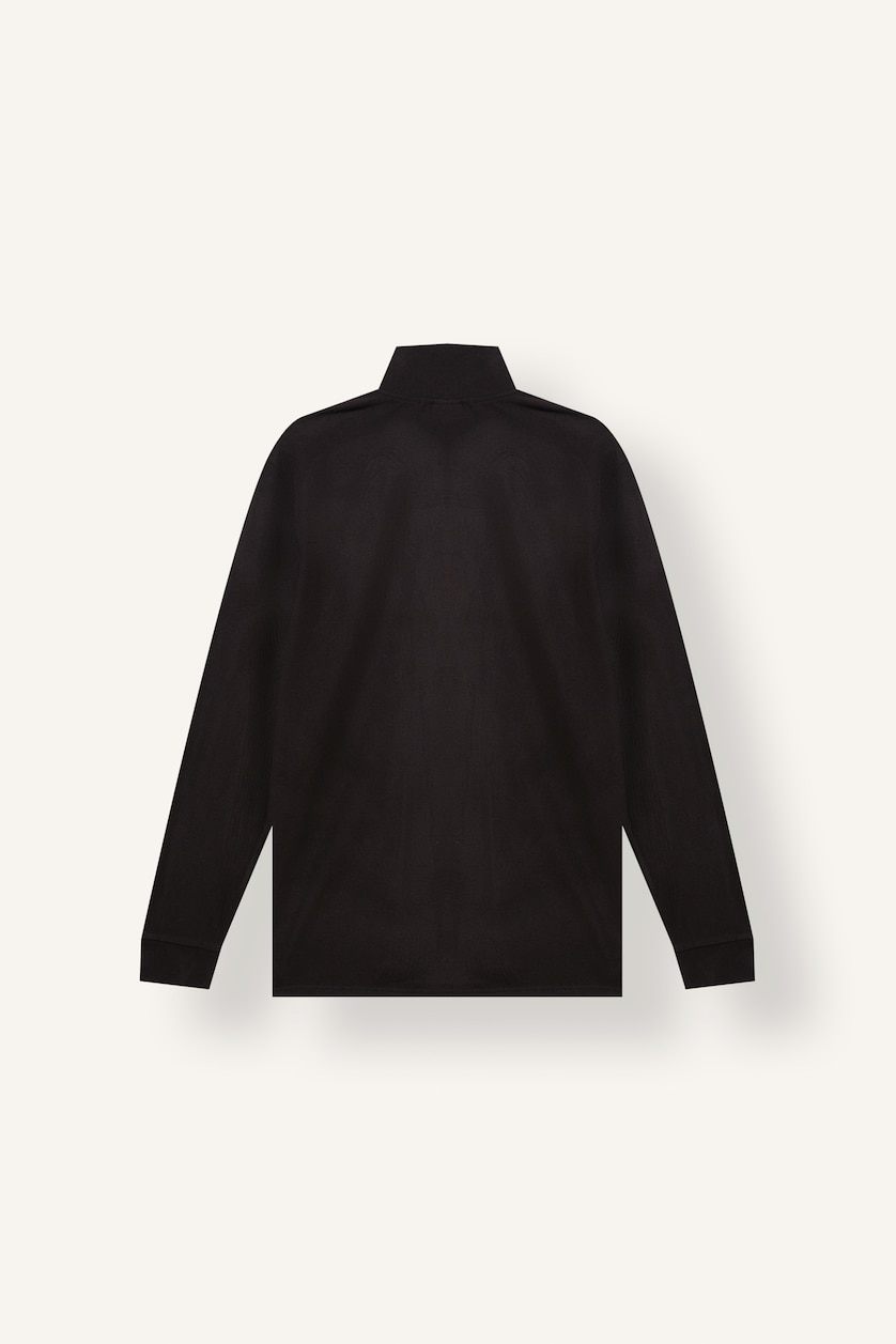 Men Black Standard Fit fleece Sweatshirt