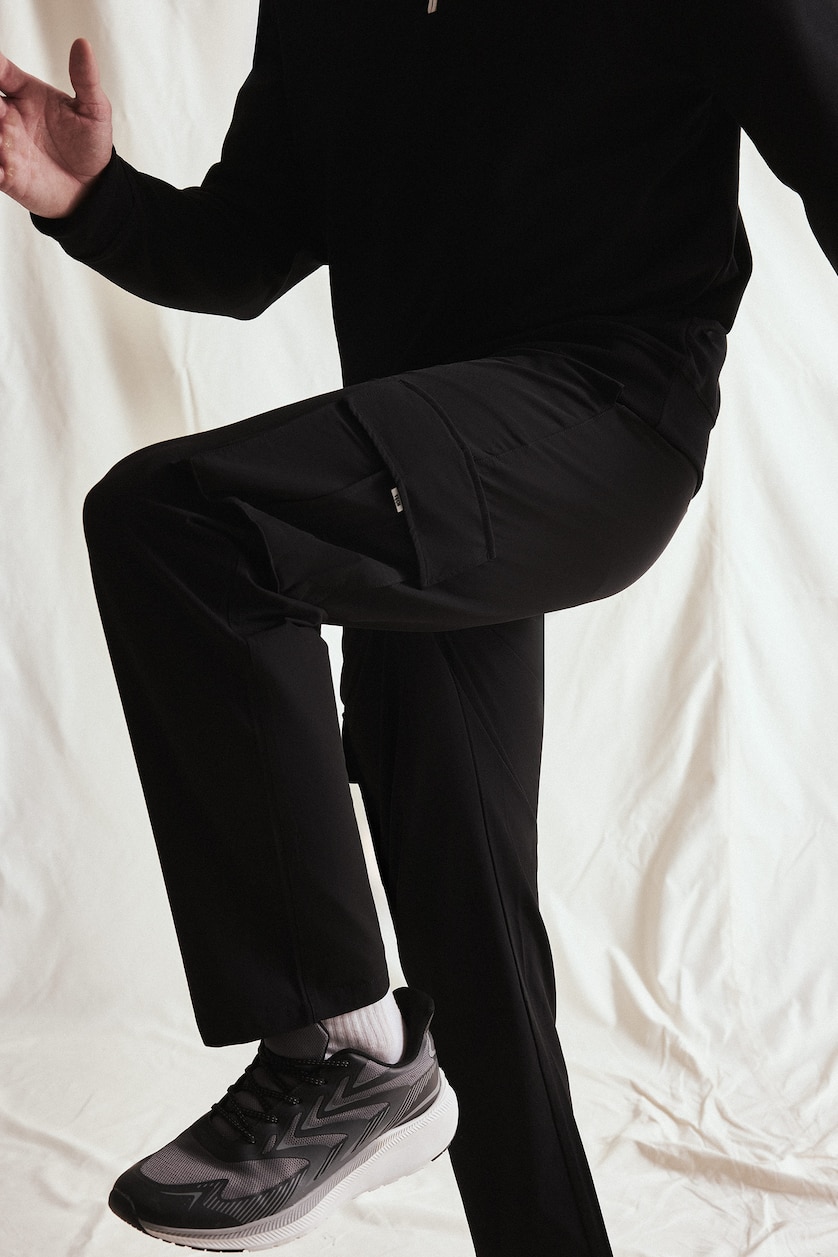 MAN Black Standard Fit Woven Jogger