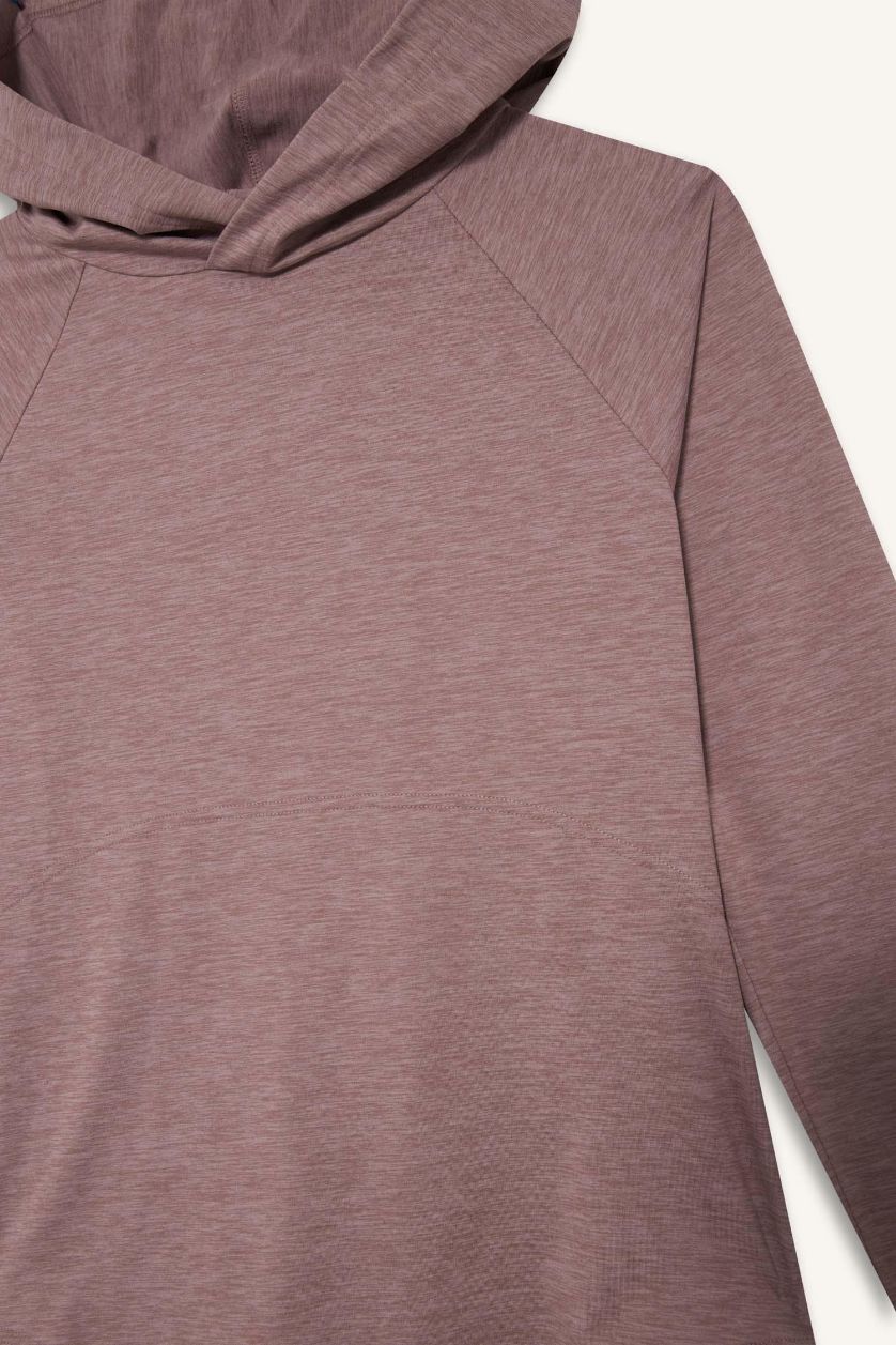 Женщины Розовый Спортивная футболка с капюшоном и длинным рукавом