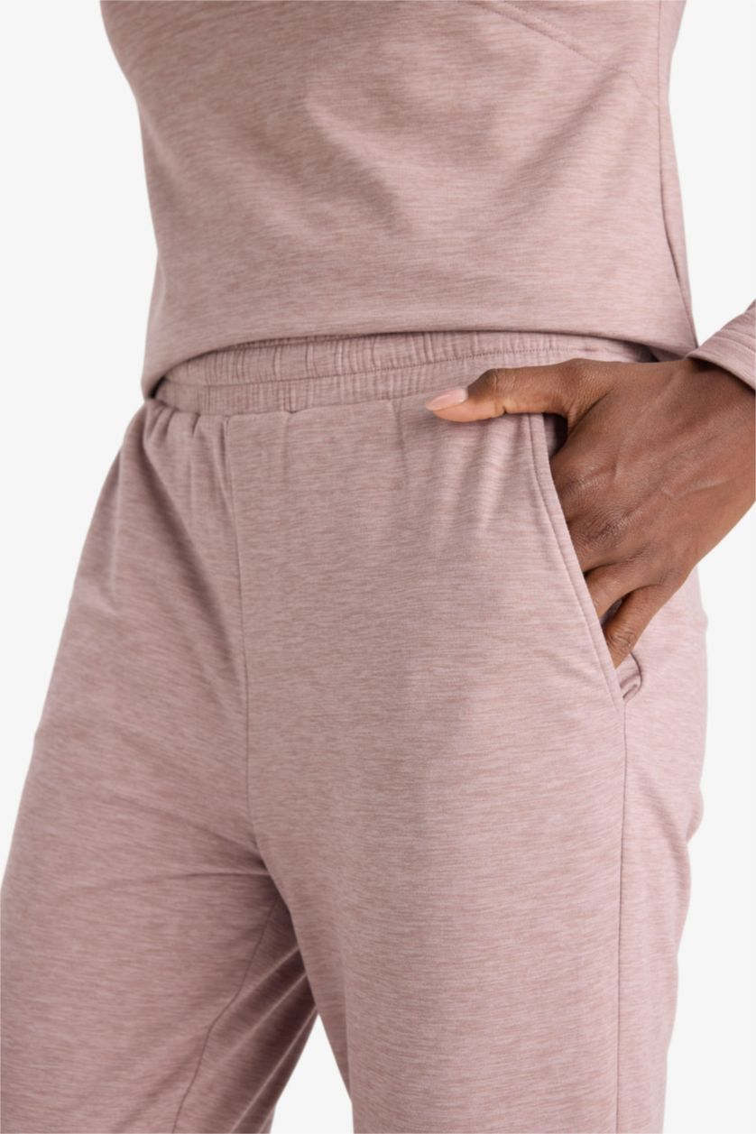 حريمي وردي بنطلون جوجر رياضي ملمس ناعم قصة عادية بجيب من DeFactoFit