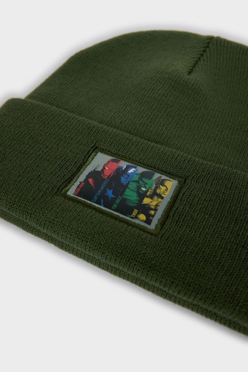 BOYS & TEENS Khaki Boy Avengers Knit Beanie