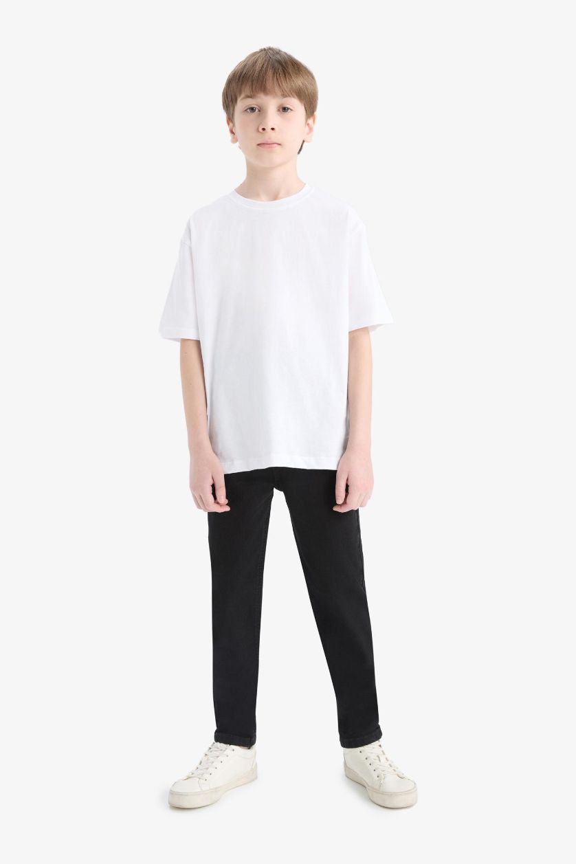 أولاد أسود بنطرون جينز أولادي سليم فيت برجل عادي