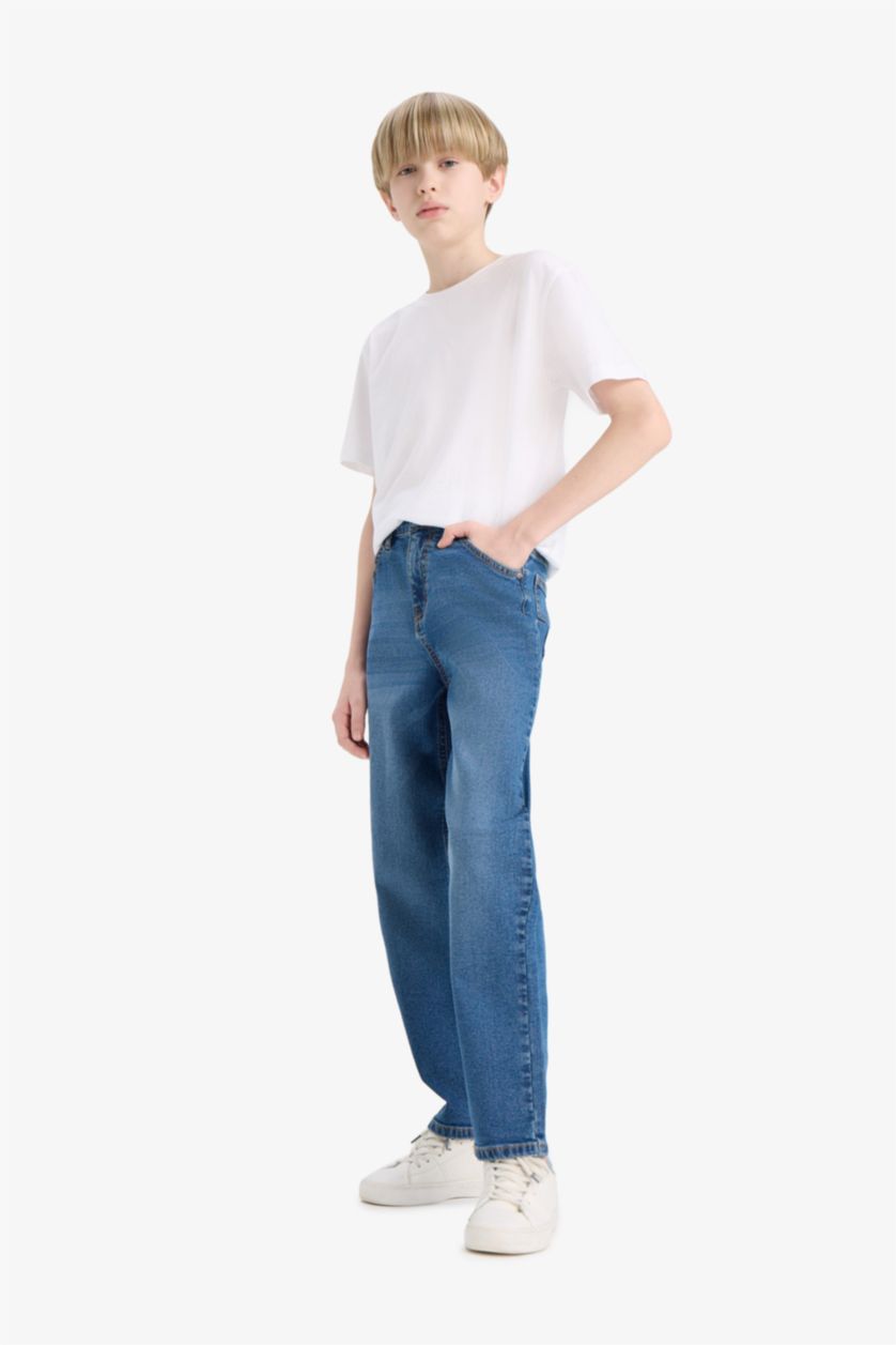 أولاد أزرق Boy Straight Fit Jeans