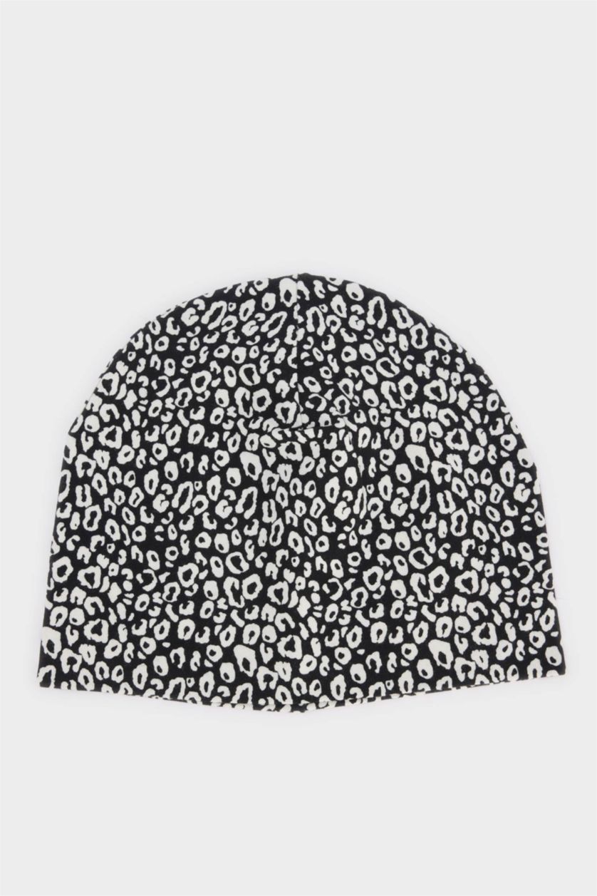 Girls & Teens Black Girl Printed Cotton Beanie