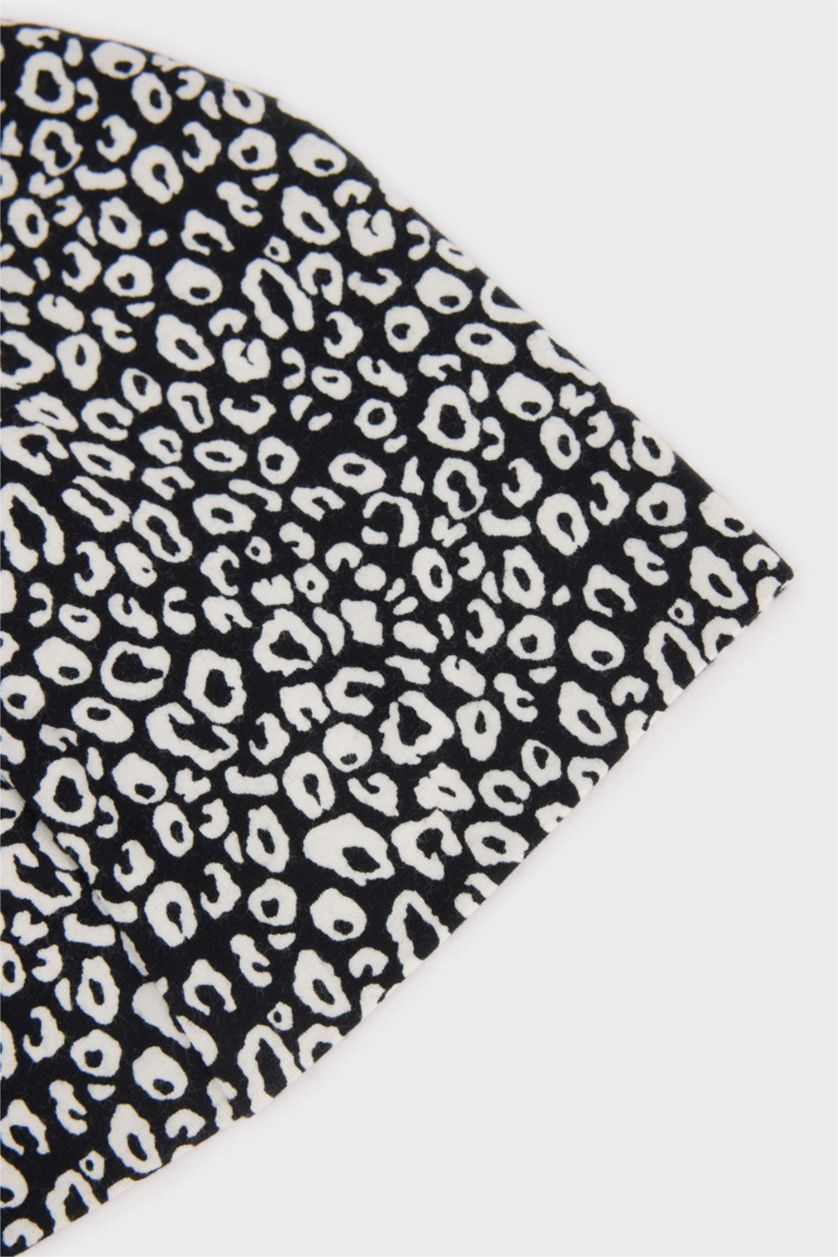 Girls & Teens Black Girl Printed Cotton Beanie