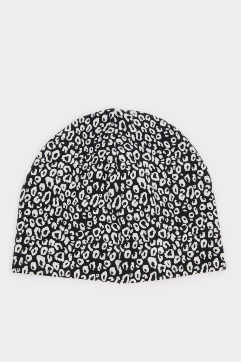 Girls & Teens Black Girl Printed Cotton Beanie