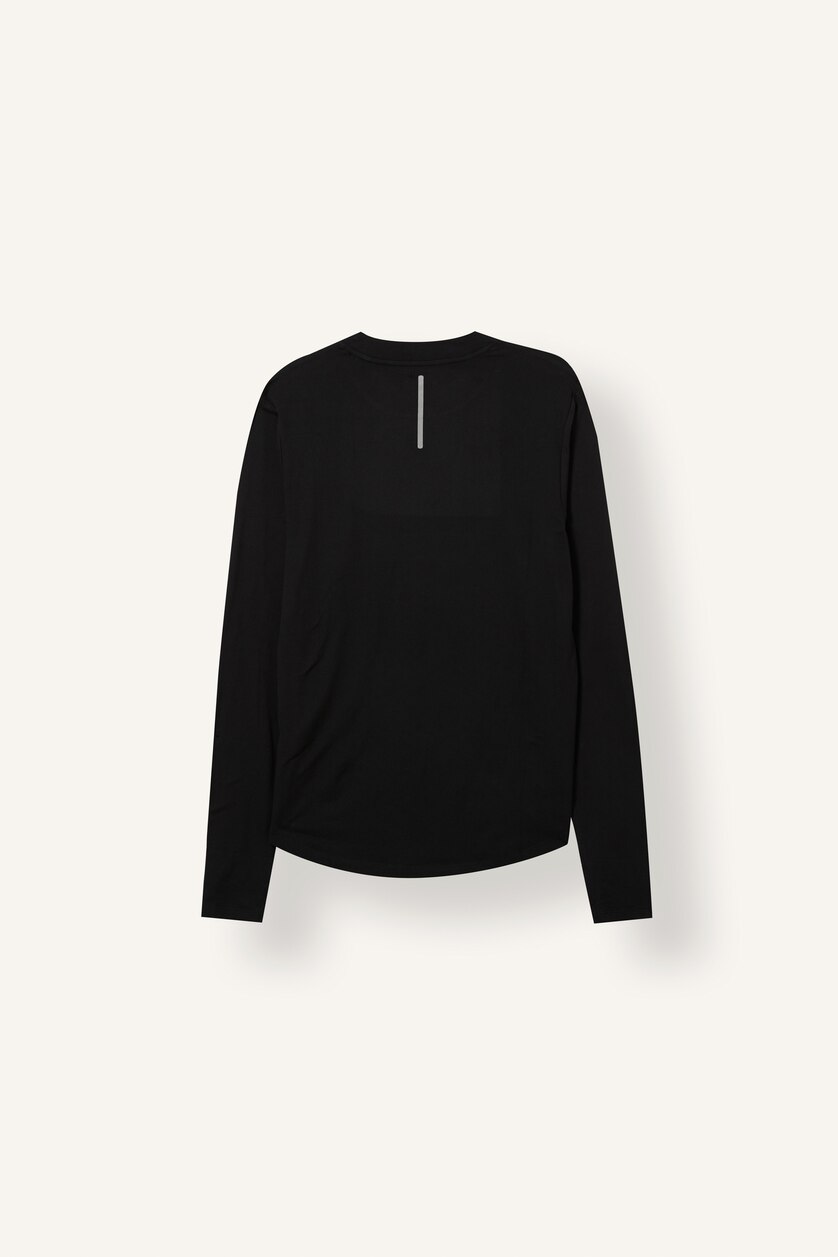Men Black Slim Fit Long Sleeve Body