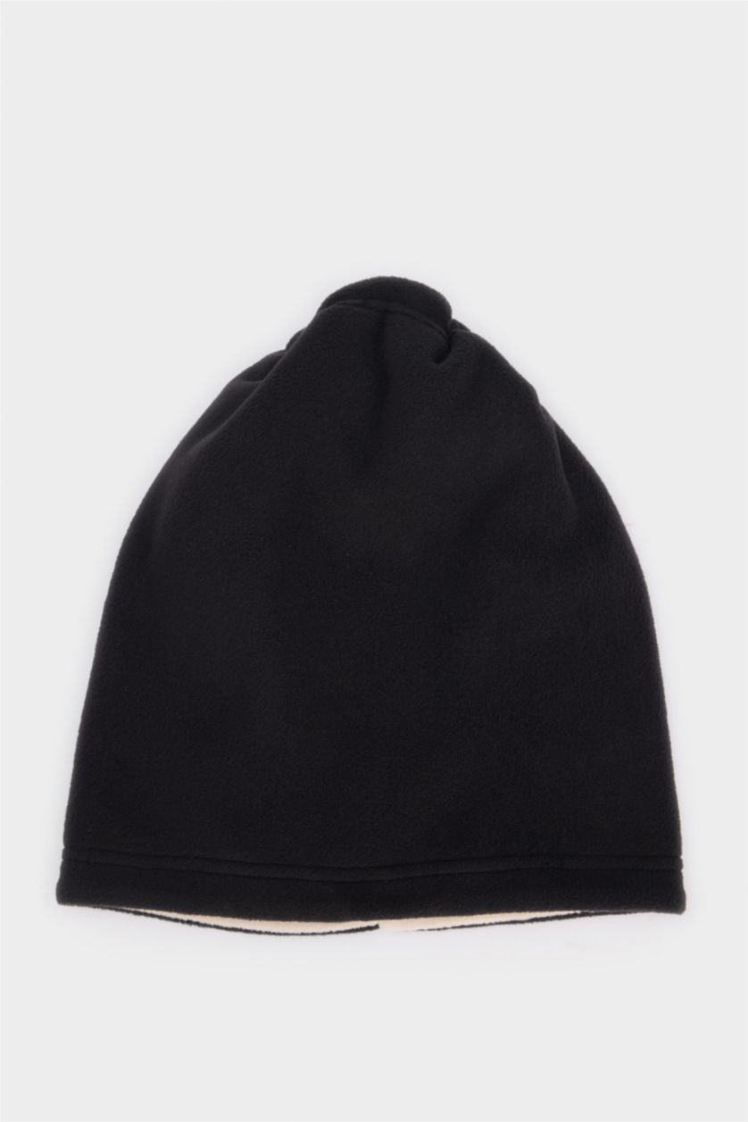 Men Black Boy Cotton Beanie