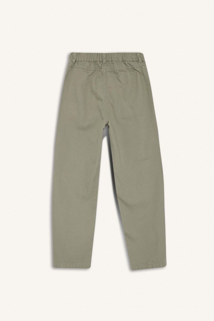 أولادي كاكي فاتح بنطلون اولادي قصة فضفاضة جبردين بجيب