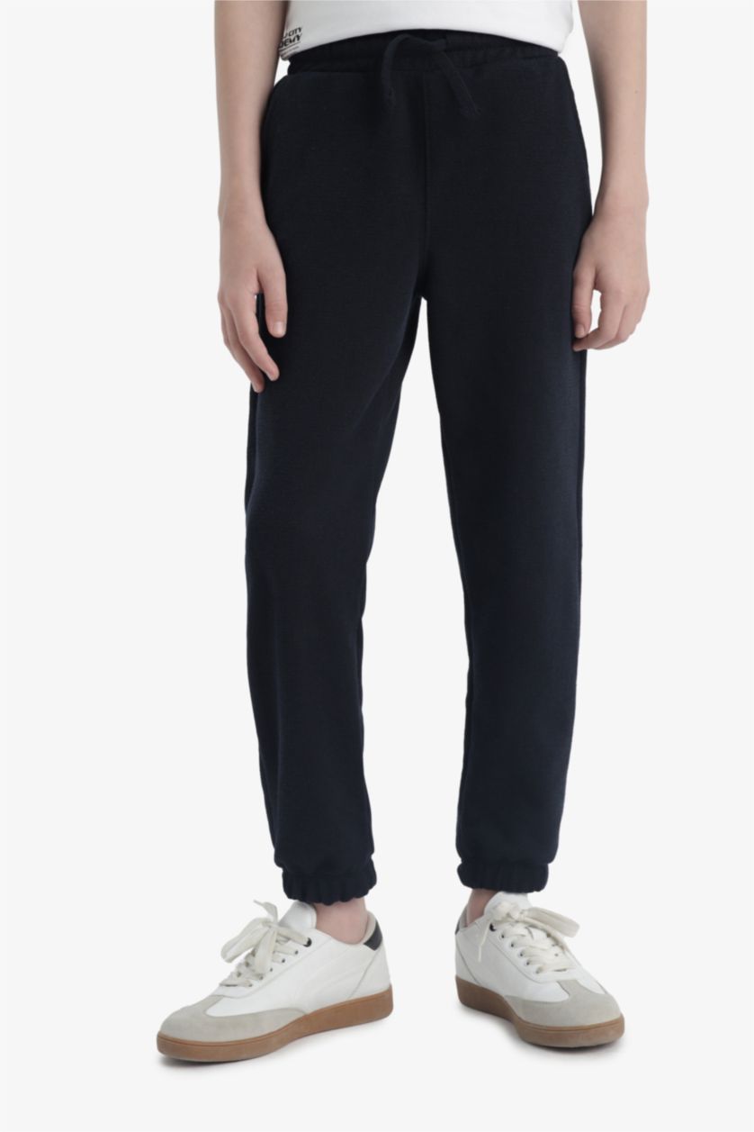 Boys & Teens White Boy Printed T-Shirt Sweatpants 2 Piece Set