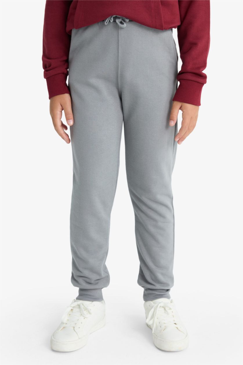 Erkek Çocuk - Genç Erkek Bordo 2'li Takım Baskılı Kapüşonlu Sweatshirt Eşofman Altı Erkek Çocuk