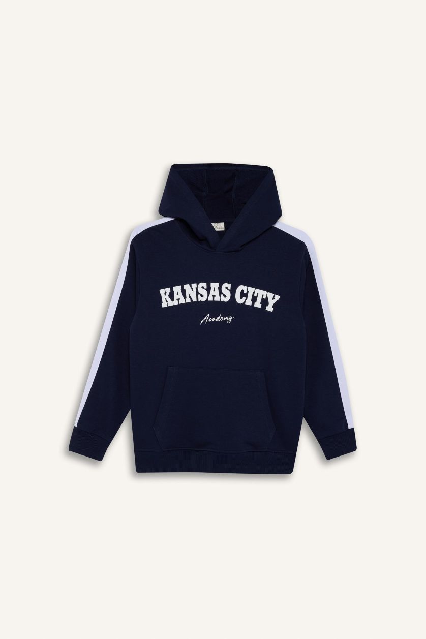 أولادي كحلي طقم اولادي قصة عادية سويت بانتس سويت شيرت - قطعتين