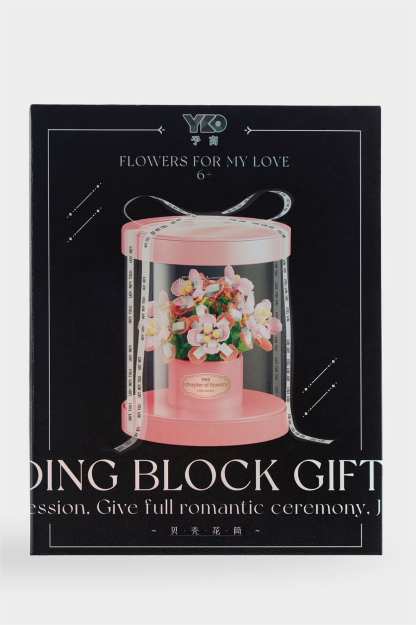 Kadın Karma Çiçek Desenli Blok Set