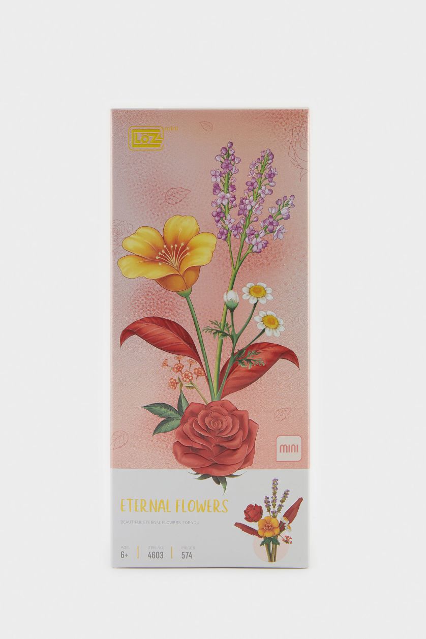 Kadın Karma Renkli Çiçek Buketi Blok Set