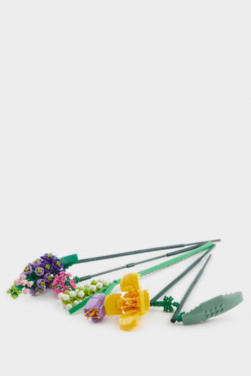 Kadın Karma Renkli Çiçek Buketi Blok Set