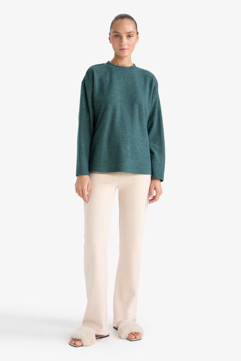 Женщины Песочный Термолегинсы клёш Flare Fit