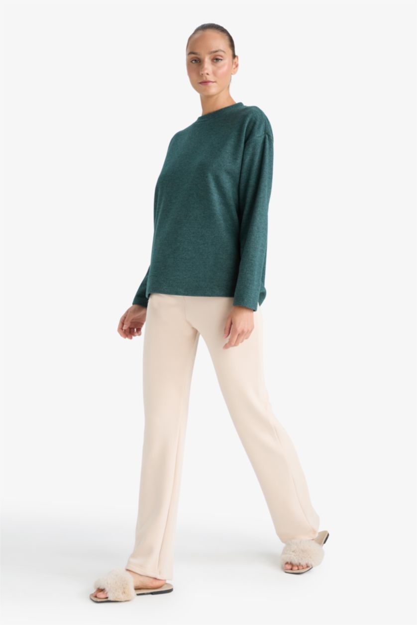 Женщины Песочный Термолегинсы клёш Flare Fit