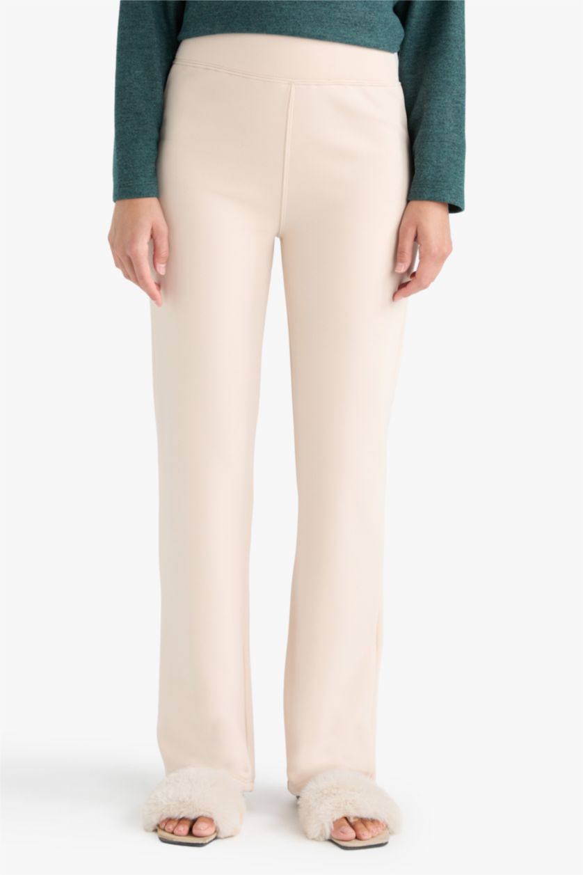 Женщины Песочный Термолегинсы клёш Flare Fit