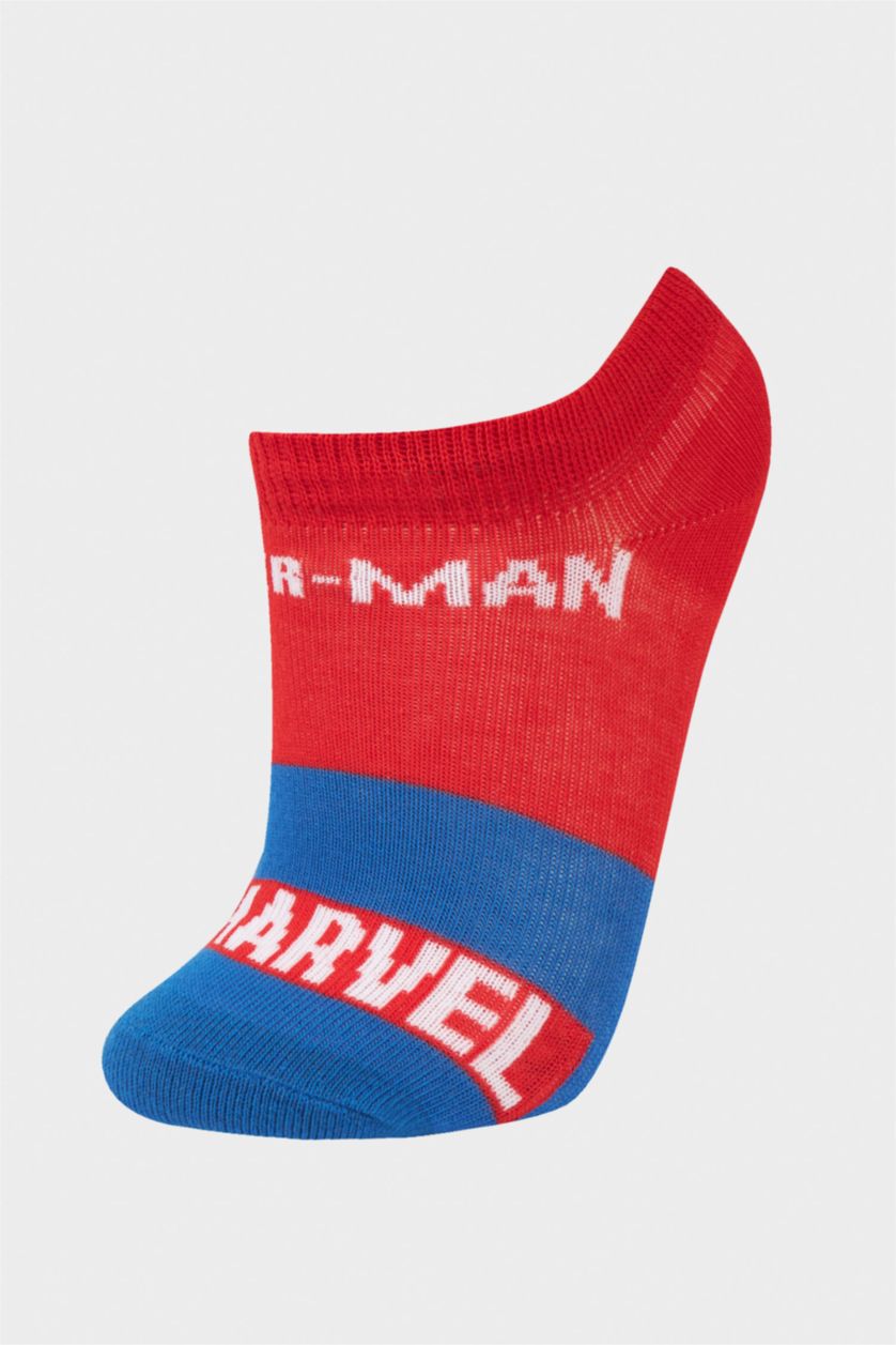 Erkek Çocuk - Genç Erkek Karma Erkek Çocuk Marvel Spiderman 3'lü Pamuklu Patik Çorap