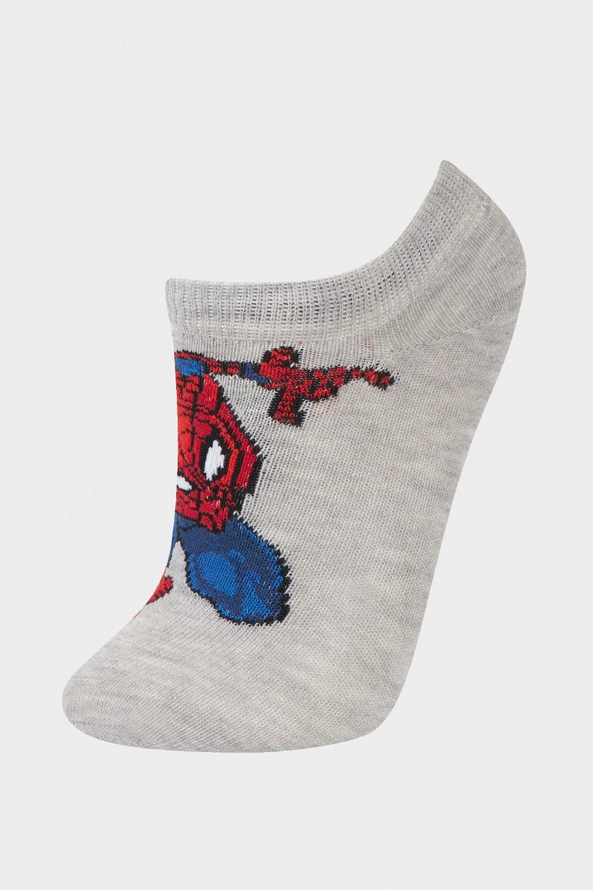 Erkek Çocuk - Genç Erkek Karma Erkek Çocuk Marvel Spiderman 3'lü Pamuklu Patik Çorap