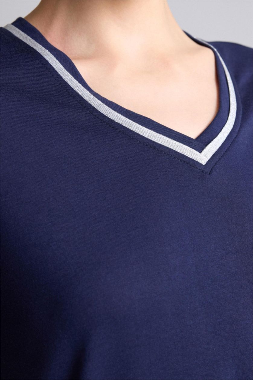 Женщины Синий Regular Fit Short Sleeve T-Shirt