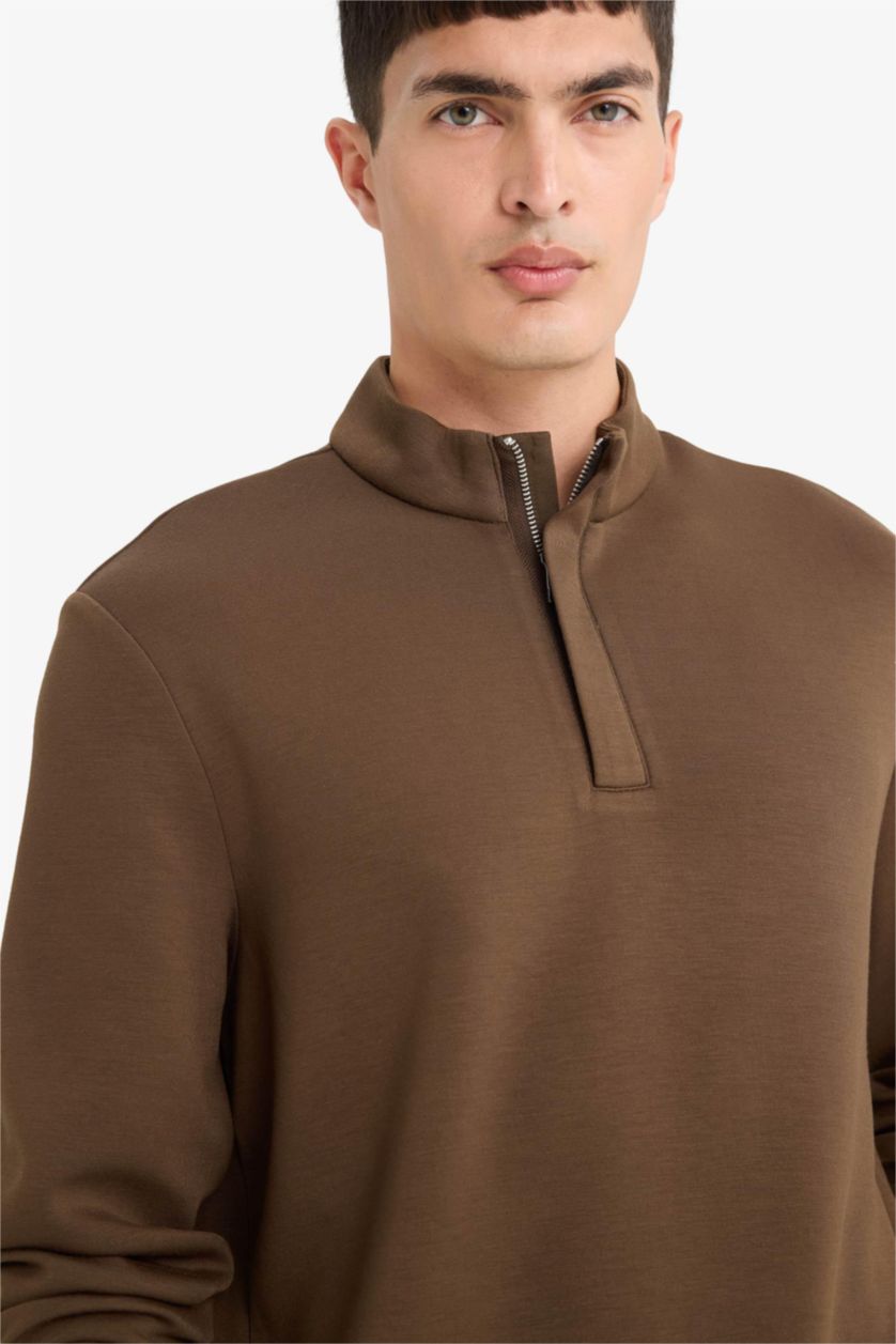 رجال بني سويت شيرت قصة عادية بياخة عالية