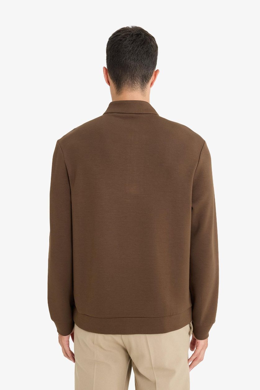 رجال بني سويت شيرت قصة عادية بياخة عالية