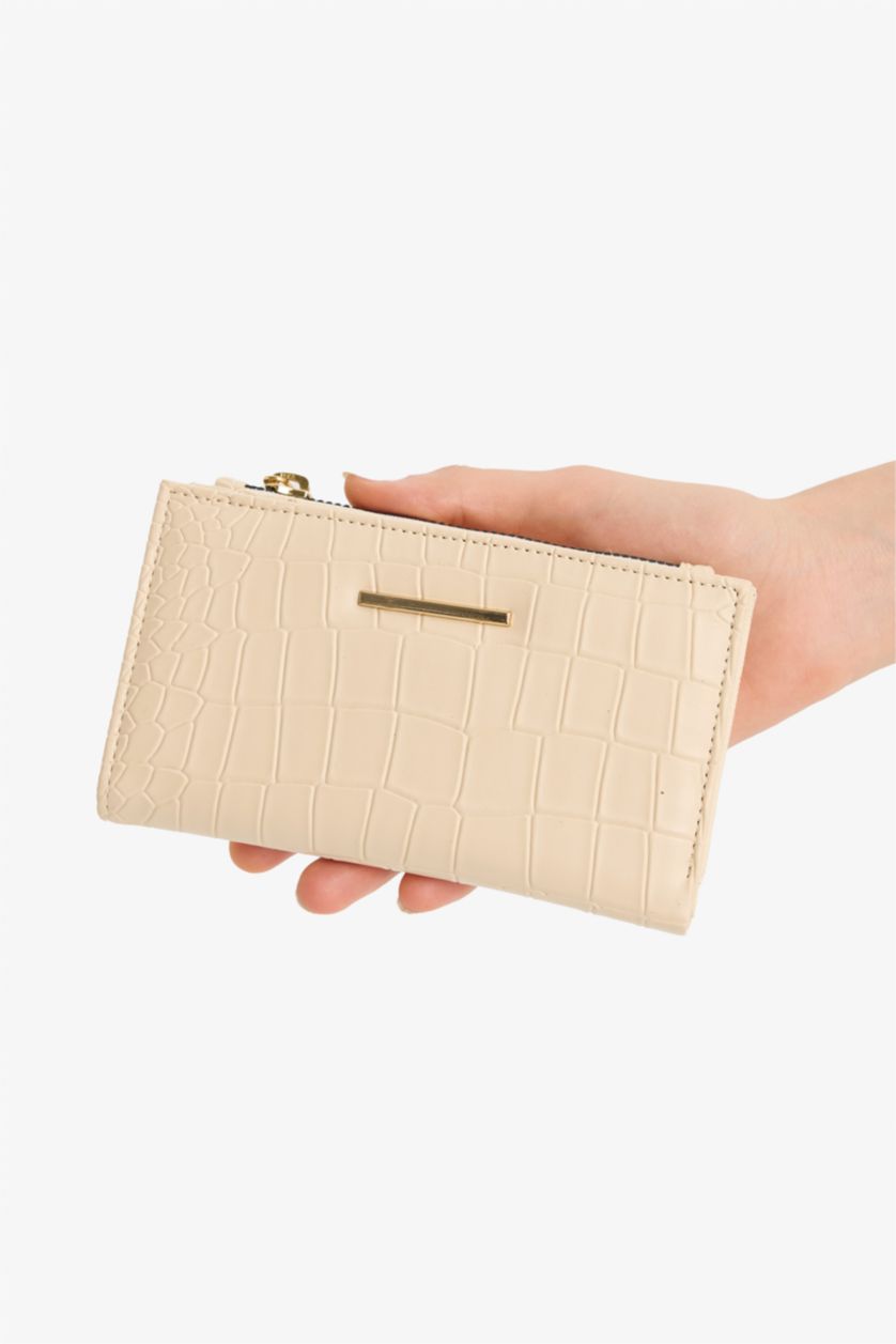 Kadın Bej Kadın Suni Deri Cüzdan