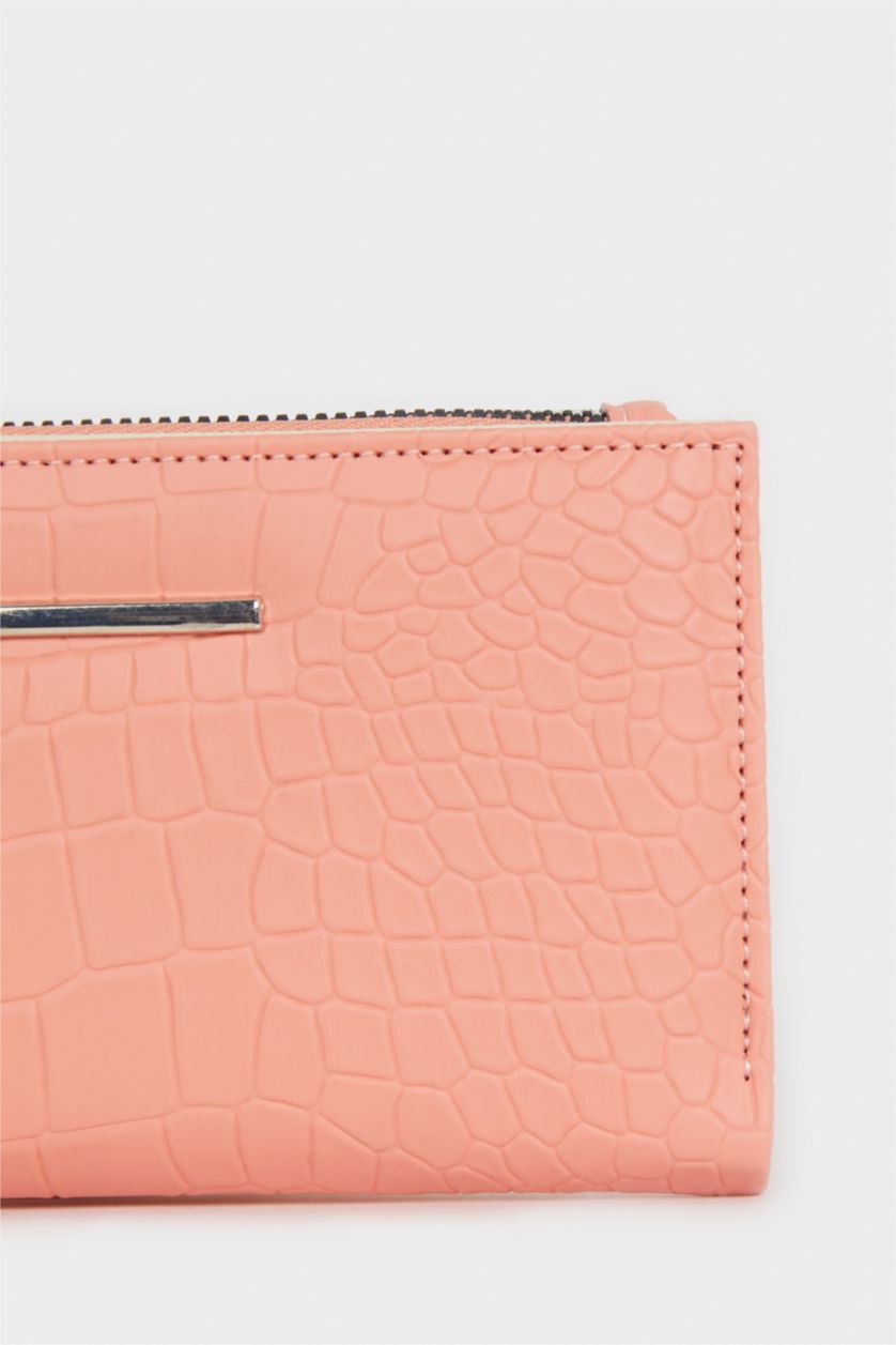 Kadın Somon Kadın Suni Deri Cüzdan