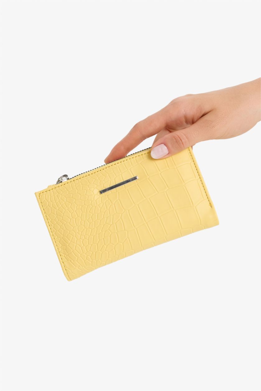 Kadın Sarı Kadın Suni Deri Cüzdan