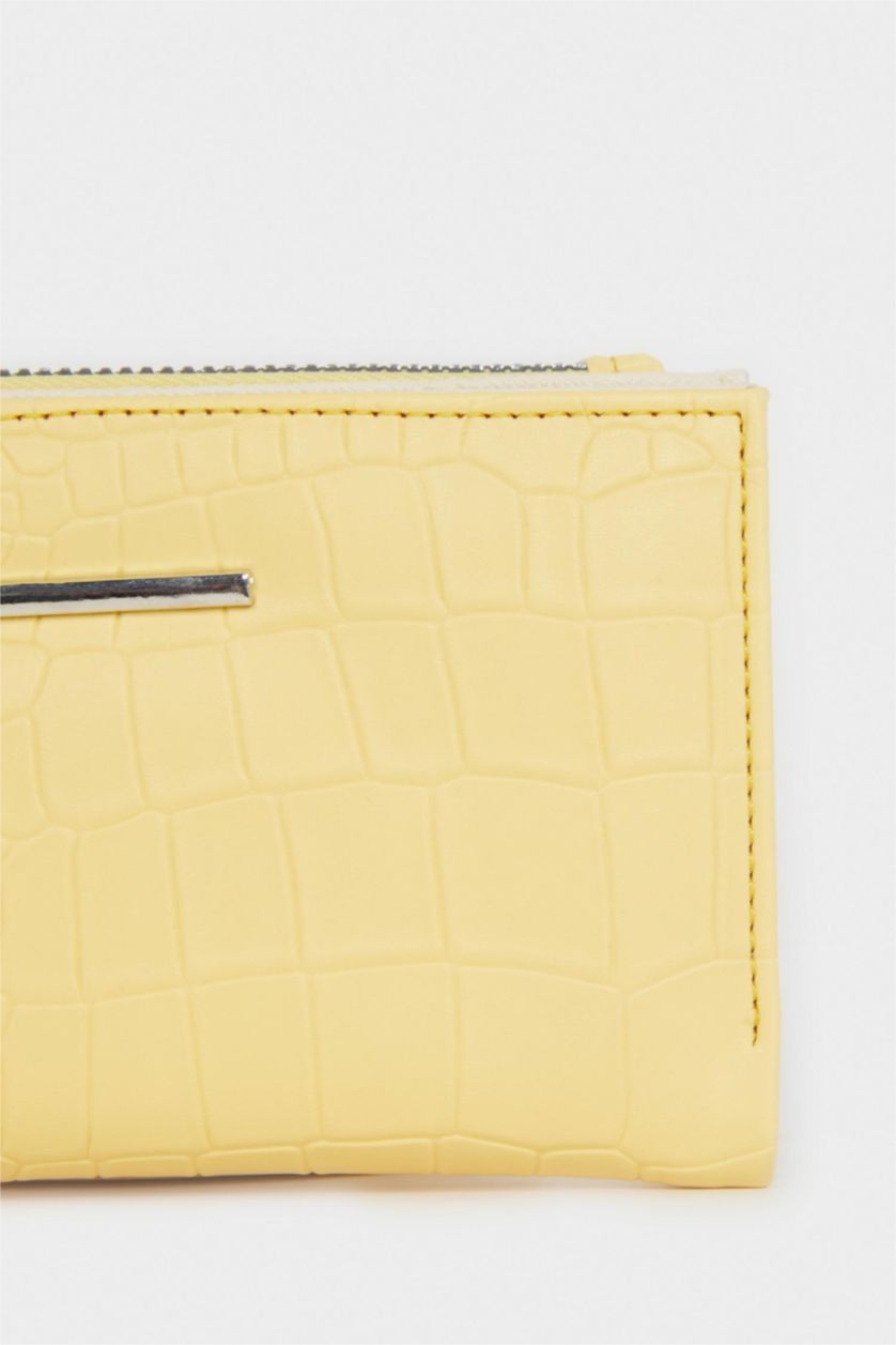 Kadın Sarı Kadın Suni Deri Cüzdan
