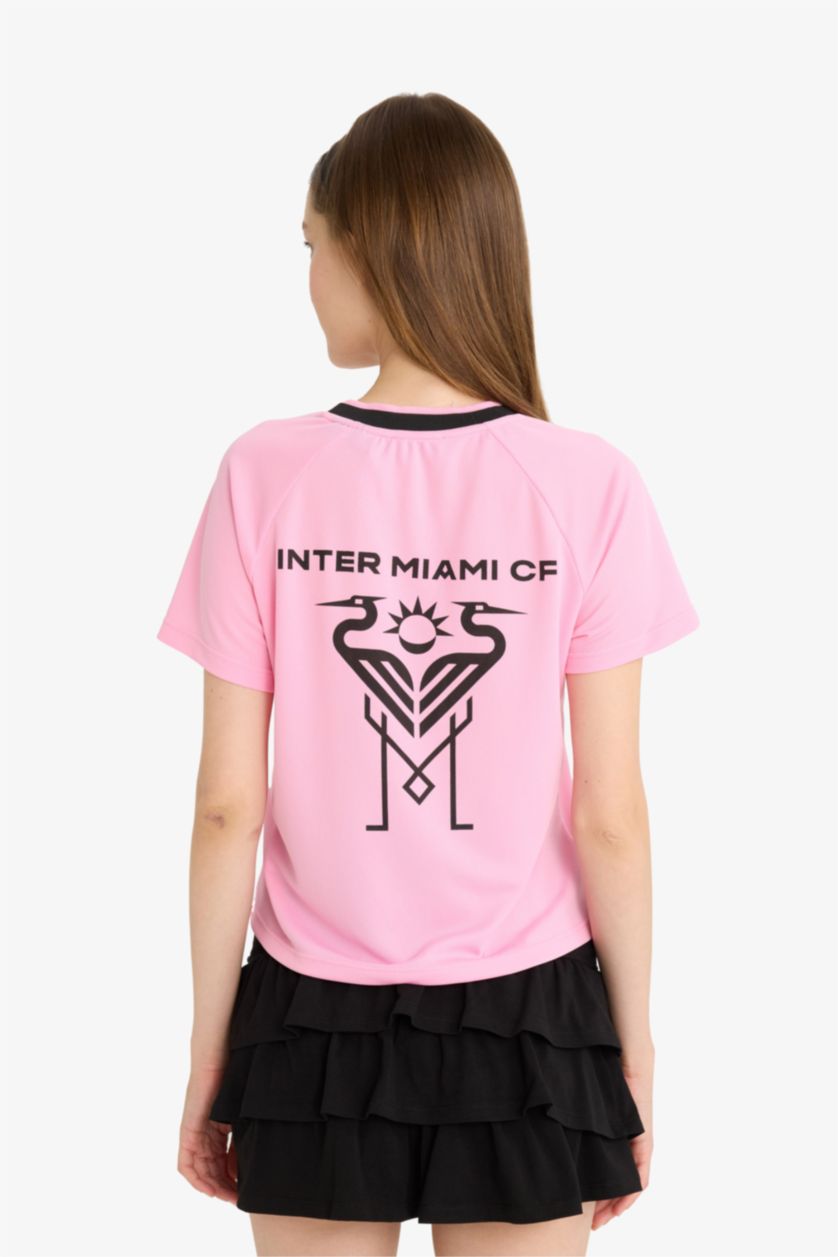 Kadın Pembe Regular Fıt Kısa Kollu Tişört