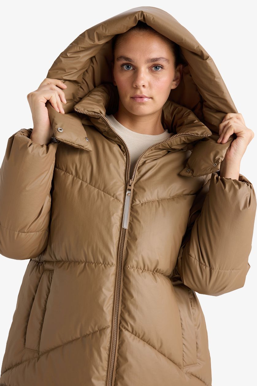 Woman Camel Relax Fit Coat