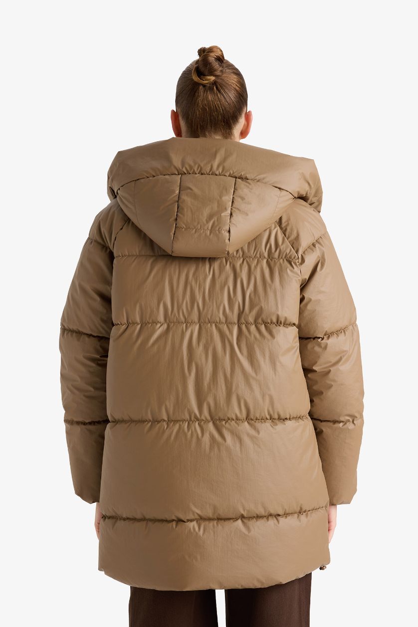 Woman Camel Relax Fit Coat