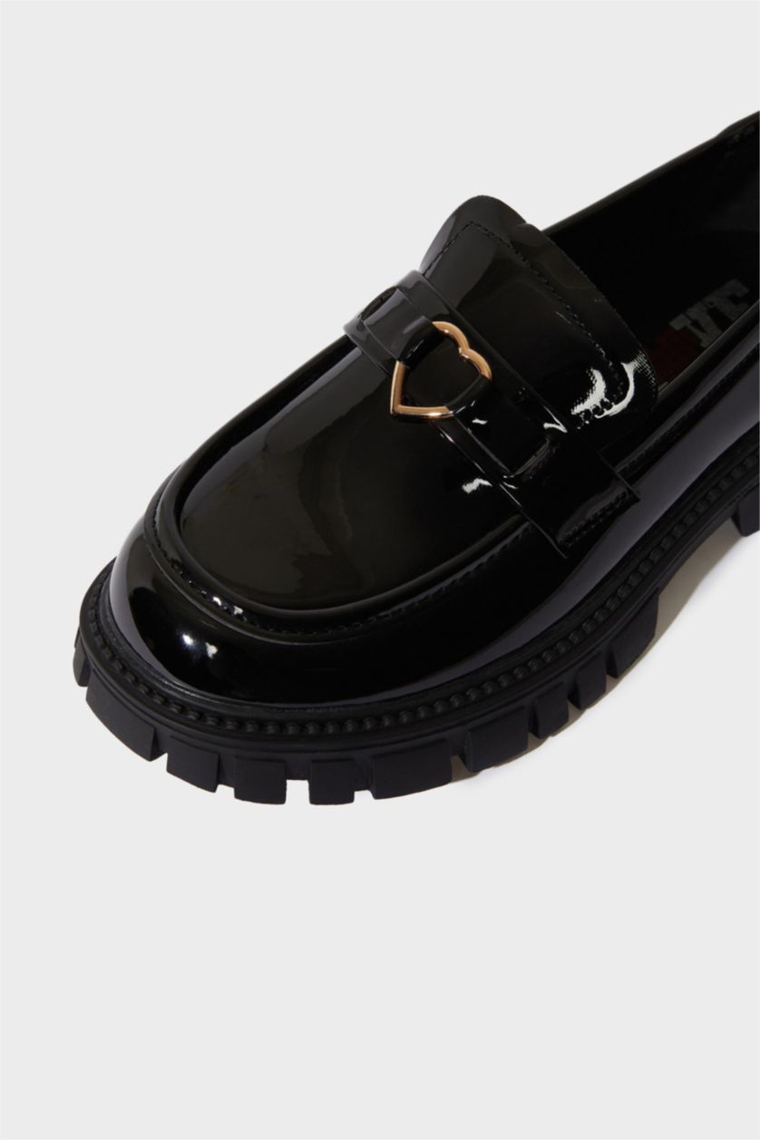 بناتي أسود سنيكرز بناتي بكعب عالي