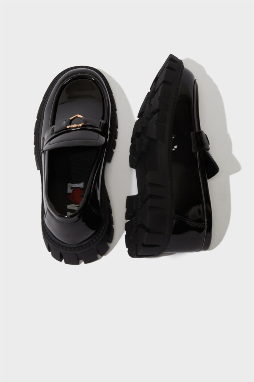 بناتي أسود سنيكرز بناتي بكعب عالي