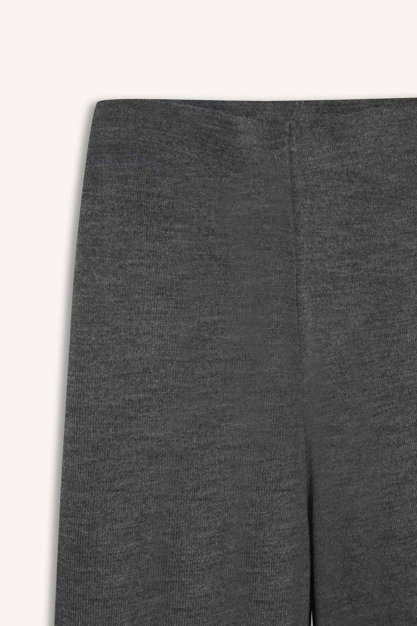 حريمي أنثرا بنطلون تريكو وايد ليج برجل واسع