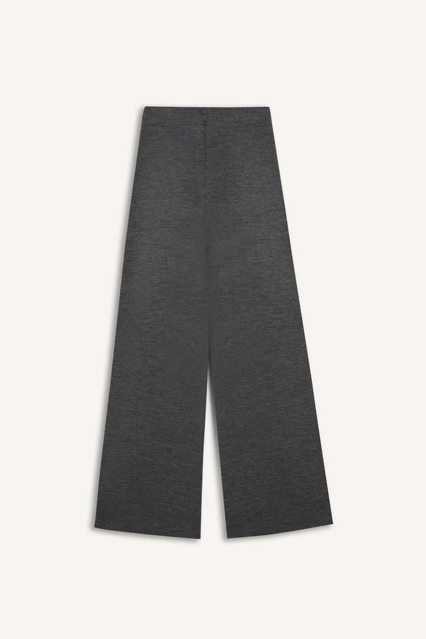 حريمي أنثرا بنطلون تريكو وايد ليج برجل واسع