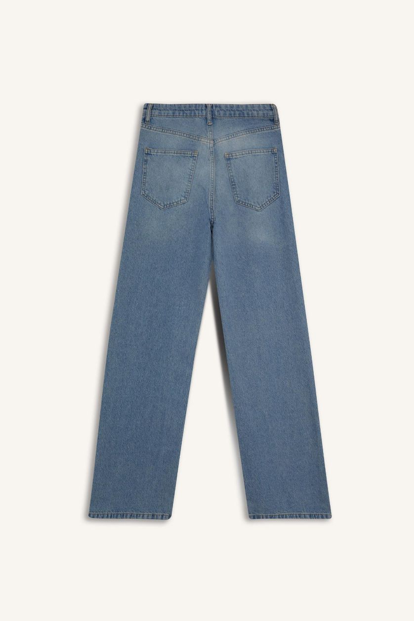 WOMAN Blue 90's Wide Leg High Waist Long Jeans
