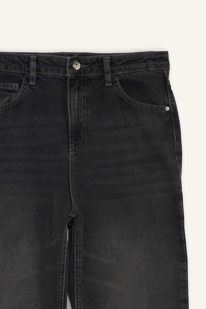 WOMAN Anthracite 90's Wide Leg High Waist Jeans