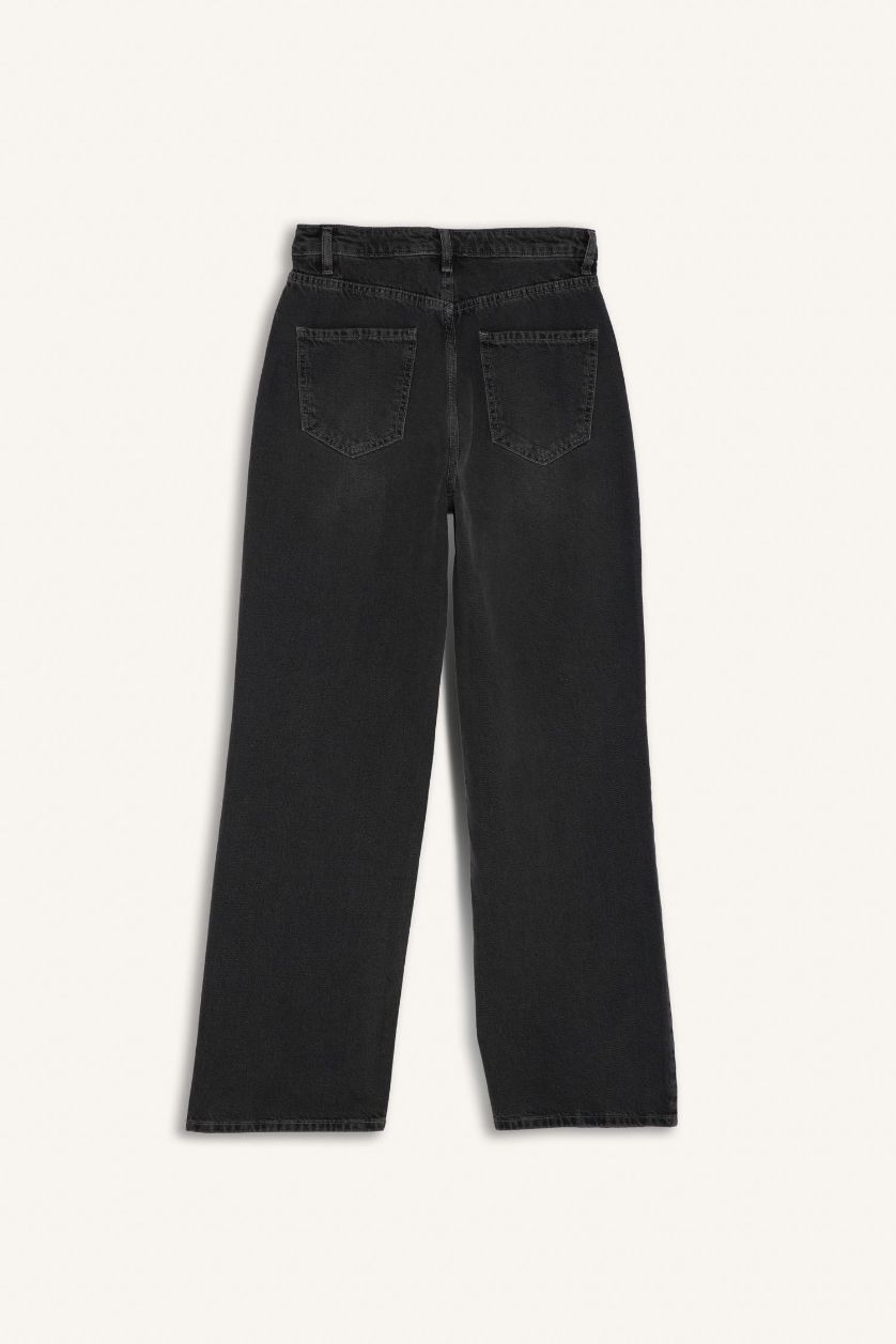 WOMAN Anthracite 90's Wide Leg High Waist Jeans