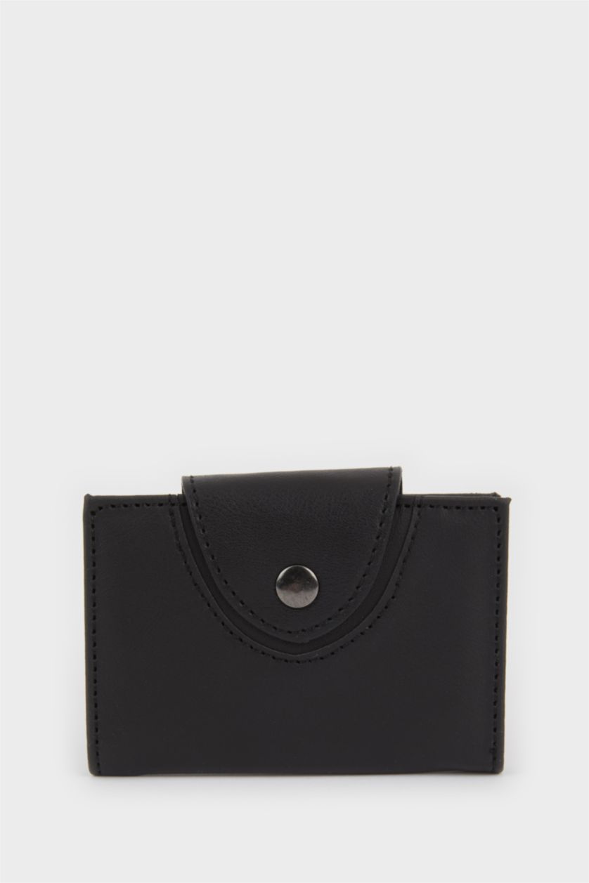 Erkek Siyah Erkek Suni Deri Kartlık