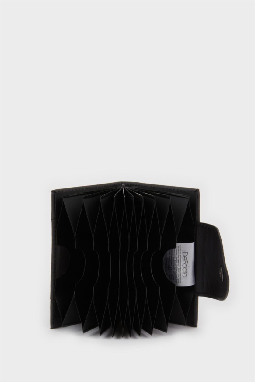 Erkek Siyah Erkek Suni Deri Kartlık