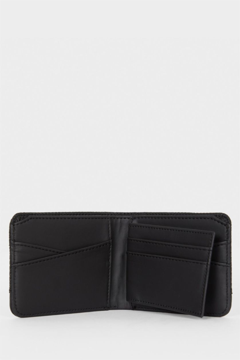 Man Black Man Faux Leather Wallets