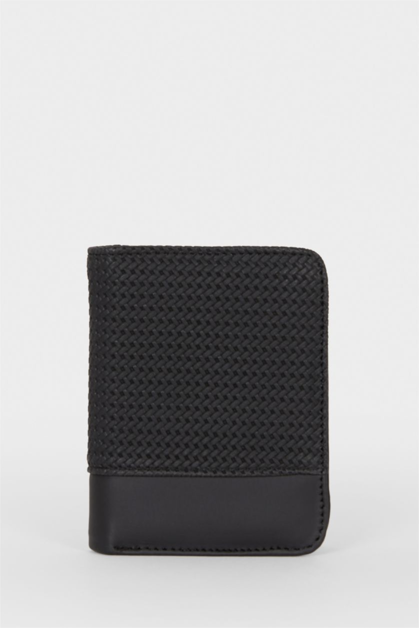 Erkek Siyah Erkek Suni Deri Cüzdan