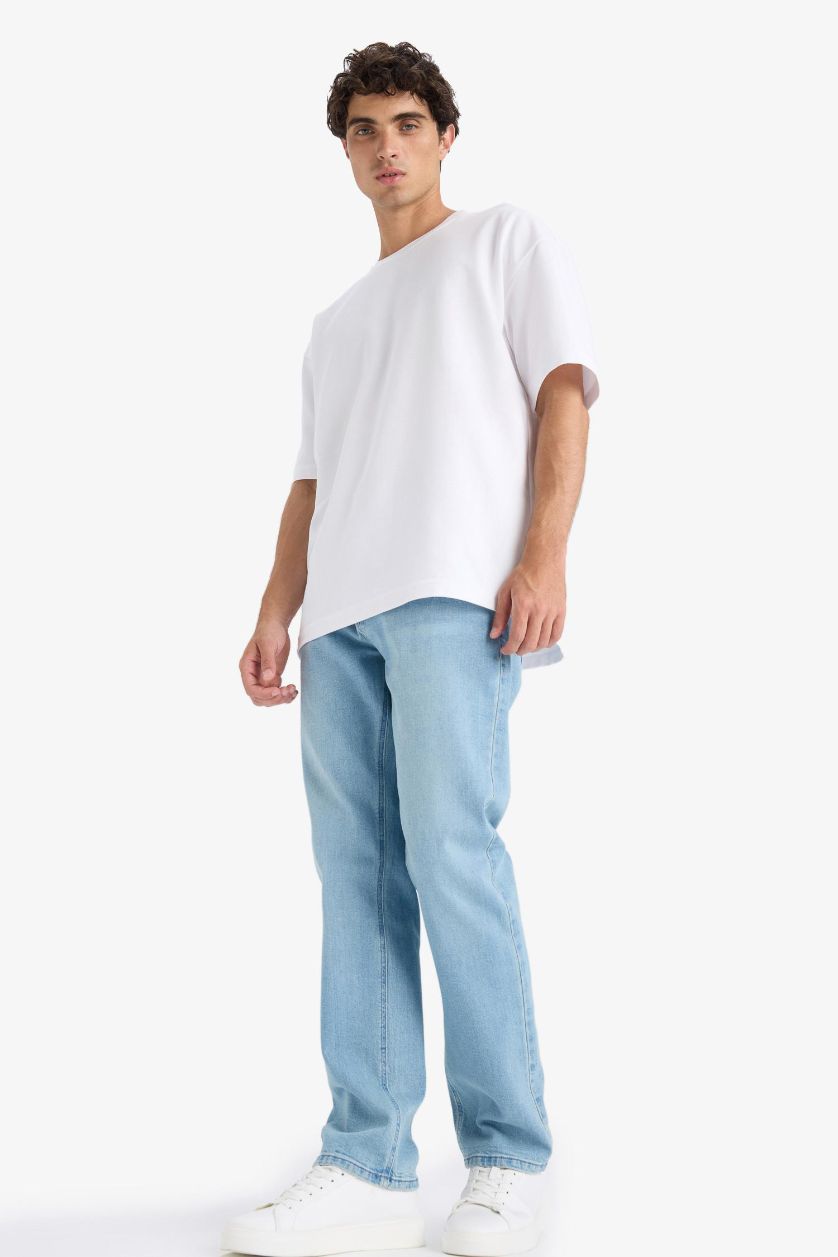 MAN Light Blue Sergio Regular Fit Regular Waist Jeans