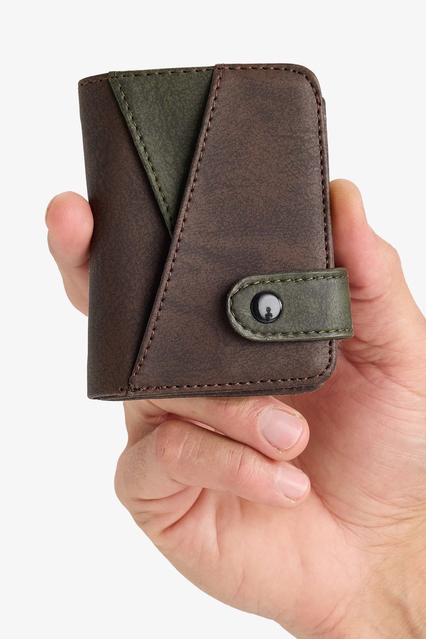 Erkek Kahve Erkek Suni Deri Cüzdan